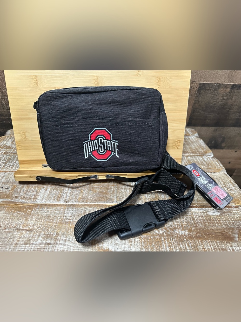 Ohio State Buckeyes Fanny Pack Waist Bag Black Bend Brand NWT Adjustable